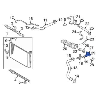 Lexus OE - Lower Engine Coolant Thermostat Housing
