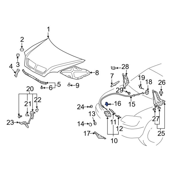 Hood Release Cable Clip