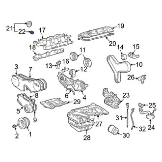 Lexus OE - Engine Oil Filler Cap Gasket