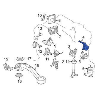 Lexus OE - Rear Engine Mount Isolator