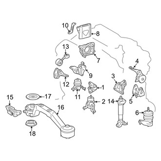 Lexus OE - Engine / Transaxle - Engine & Transmission Mounting (3.3L)