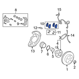 Lexus OE - Front Disc Brake Pad Set