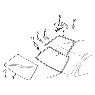 Lexus OE - Front Interior Rear View Mirror Cover