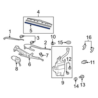 Lexus OE - Front Left Wiper Blade Refill Set