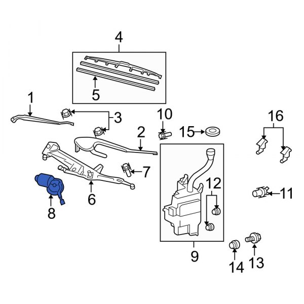 Windshield Wiper Motor