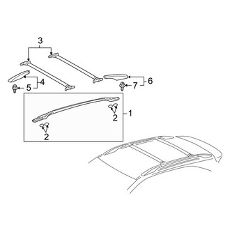 Lexus OE - Roof Rack (W/O Sunroof)