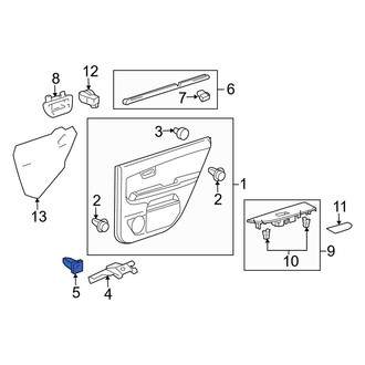 Lexus OE - Rear Door Interior Trim Panel Retainer