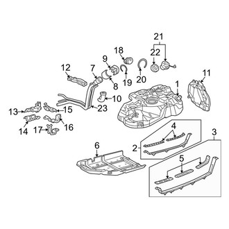 Lexus OE - Fuel System Components (Fuel Tank & Components), (3.3L)