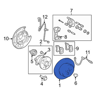 Lexus OE - Rear Disc Brake Rotor