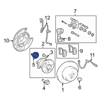 Lexus OE - Rear Left ABS Wheel Speed Sensor