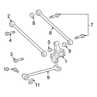 Lexus OE - Rear Suspension - Suspension Components (FWD)