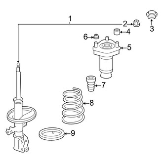 Lexus OE - Rear Suspension - Struts & Components (FWD)