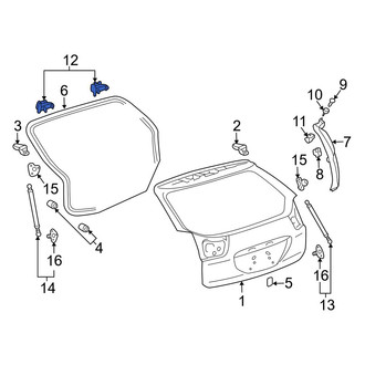 Lexus OE - Rear Liftgate Hinge