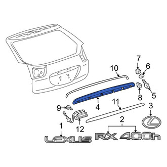 Lexus OE - Rear Liftgate Trim