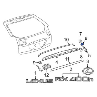 Lexus OE - Liftgate Trim Spacer