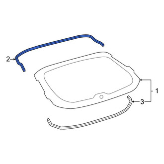Lexus OE - Rear Upper Liftgate Reveal Molding
