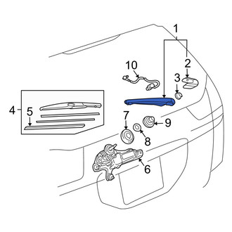 Lexus OE - Rear Wiper Arm