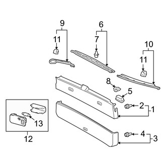 Lexus OE - Lift Gate - Interior Trim