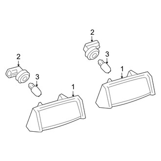 Lexus OE - Rear Lamps - License Lamps