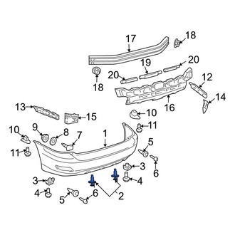 Lexus OE - Front Valance Panel Clip