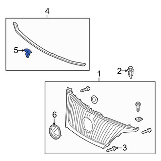 Lexus OE - Hood Seal Clip