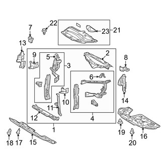 Lexus OE - Radiator Support