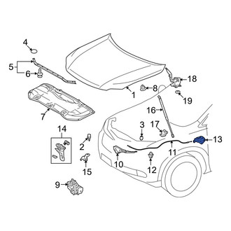 Lexus OE - Front Hood Release Handle