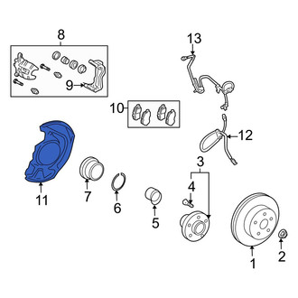 Lexus OE - Front Right Brake Dust Shield