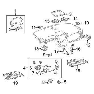 Lexus OE - Instrument Panel Components