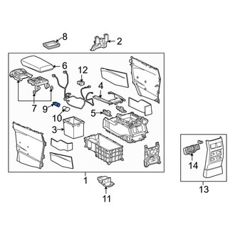 Lexus OE - Center 12 Volt Accessory Power Outlet