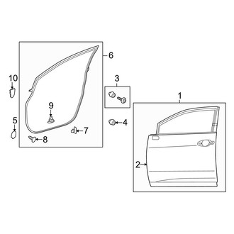 Lexus OE - Front Door - Door & Components