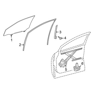 Lexus OE - Front Door - Glass & Hardware (Base)