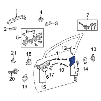 Lexus OE - Front Right Door Latch Assembly