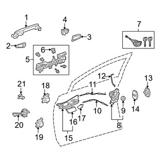 Lexus OE - Front Door - Lock & Hardware