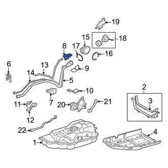 Lexus OE - Upper Fuel Filler Neck Mount Plate