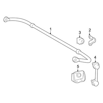 Lexus OE - Rear Suspension - Stabilizer Bar & Components (FWD)