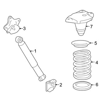 Lexus OE - Rear Suspension - Shocks & Components (W/O Air Suspension), (AWD)