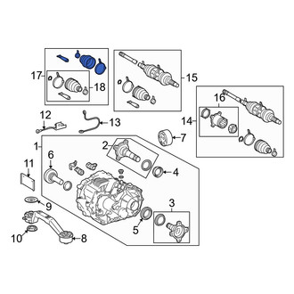 Lexus OE - Front Left Outer CV Joint Boot Kit