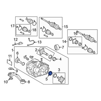 Lexus OE - Rear Left Drive Axle Shaft Seal