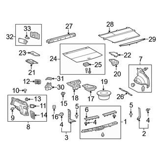 Lexus OE - Rear Body & Floor - Interior Trim
