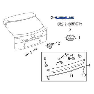 Lexus OE - Rear Hatch Emblem