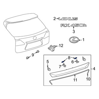 Lexus OE - Liftgate Trim Spacer