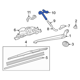 Lexus OE - Rear Liftgate Washer Hose