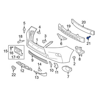 Lexus OE - Front Bumper Cover Reinforcement Beam Bolt