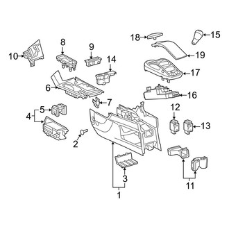 Lexus OE - Center Console (Front Section)