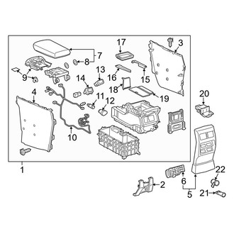 Lexus OE - Center Console (Rear Section)