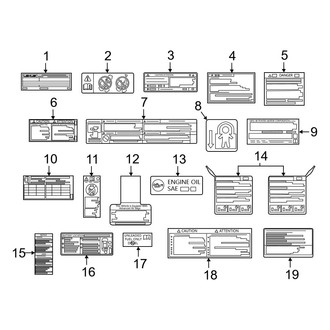 Lexus OE - Information Labels - Labels
