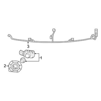 Lexus OE - Front Bumper - Electrical Components (Base / Luxury)