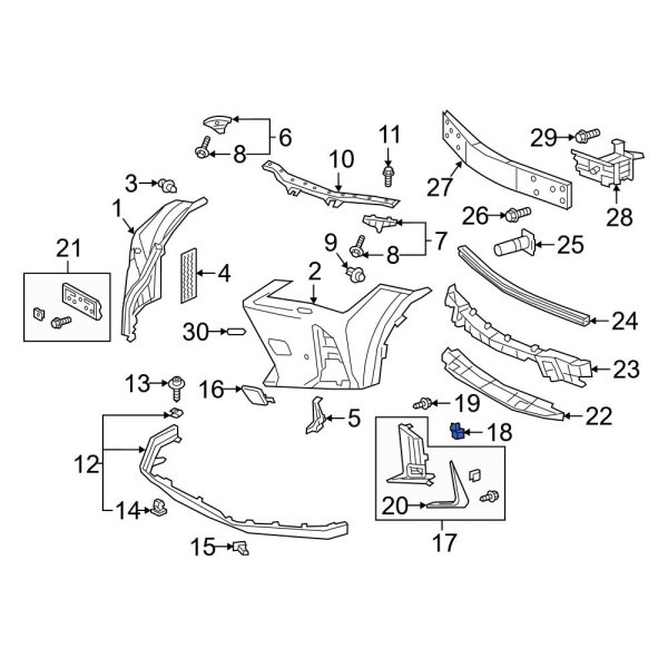 Fog Light Trim Bracket