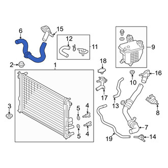Lexus OE - Drive Motor Inverter Radiator Hose
